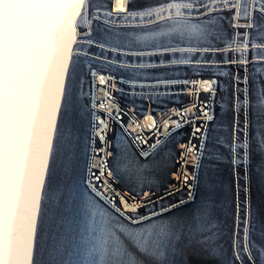Miss Me Mid Rise Skinny Jeans Size 27 - Picture 6 of 12